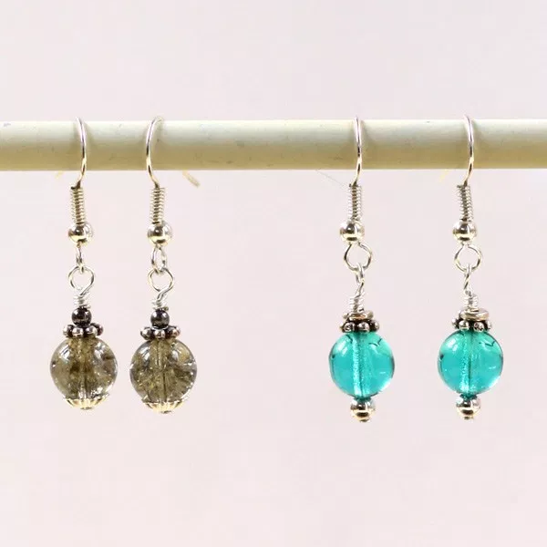 Simple sales bead earrings
