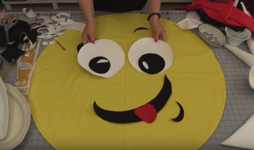 Emoji Floor Pillow Pattern