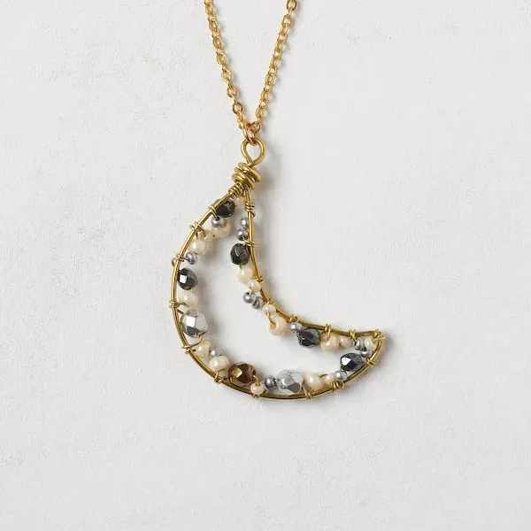 Crescent Moon DIY Wire Pendant