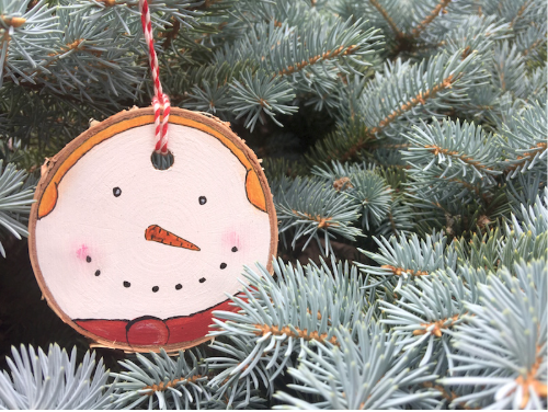 Hand Painted Snowman Ornaments