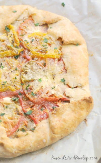 Tomato Goat Cheese Galette