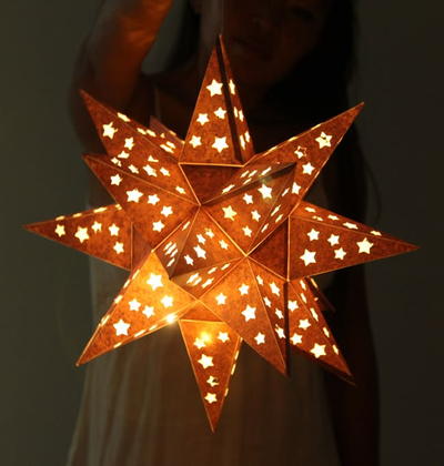 DIY Paper Star Lantern