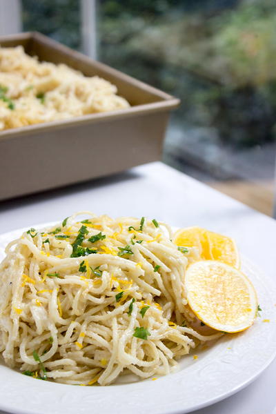 Creamy Parmesan Lemon Baked Pasta 