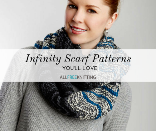 Colorful Handmade Knit Scarf Chunky Infinity Scarf
