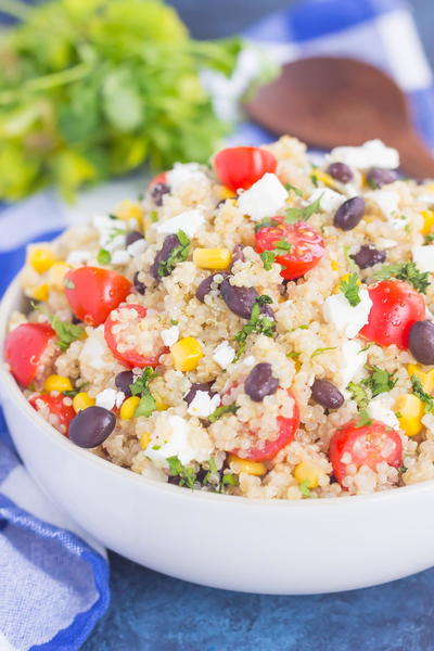 Corn and Black Bean Quinoa Salad | FaveSouthernRecipes.com