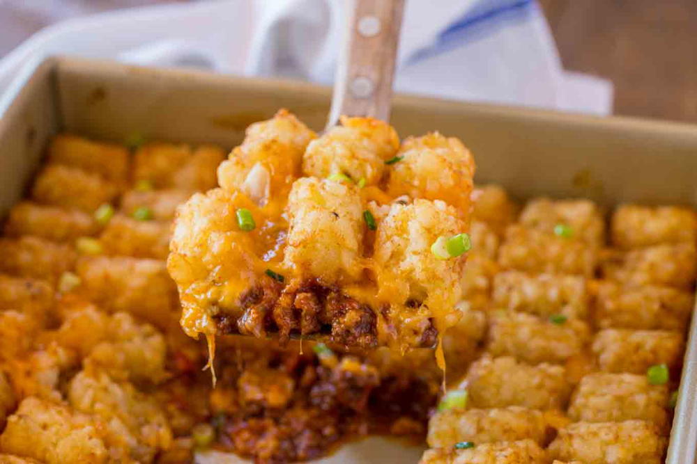 Tater Tot Casserole | FaveSouthernRecipes.com