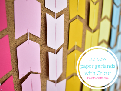 No-Sew Paper Garland with Cricut