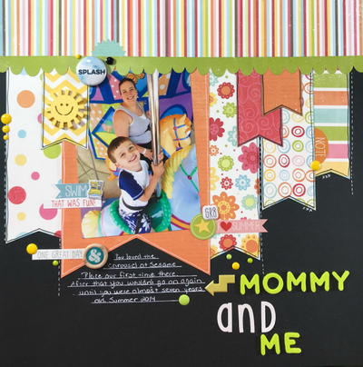 Mommy and Me Scrapbook Layout