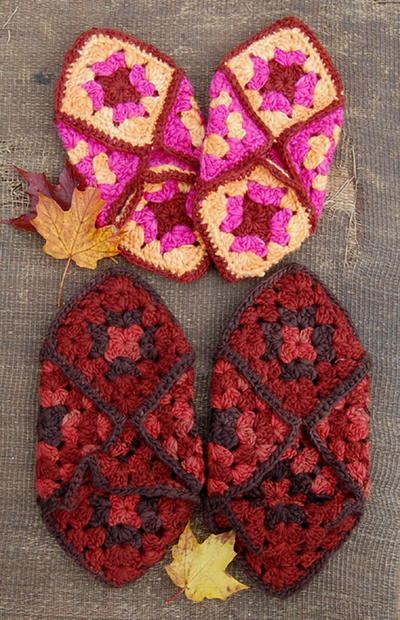 Granny Square Slippers