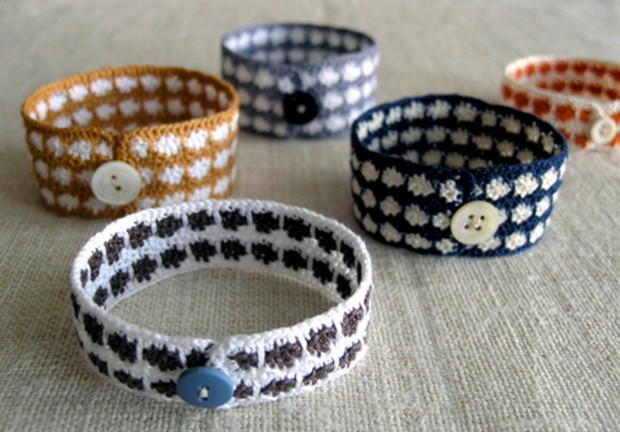 Colorful Crocheted Bracelets