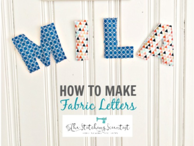 How to make fabric letters - Gathered