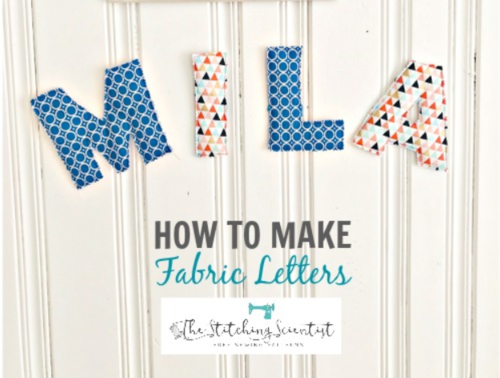 10 Minute DIY Fabric Letters | AllFreeSewing.com