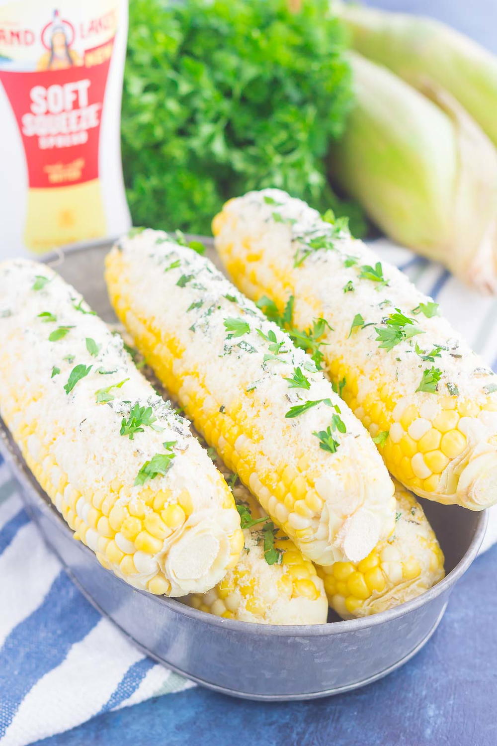 Parmesan Herb Corn On The Cob | FaveSouthernRecipes.com