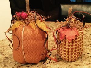 Country Fabric Pumpkins