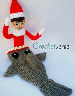 Crochet Shark Blanket Shelf Elf'd!