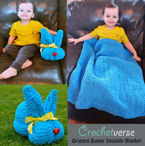 Easy Bunny Snuggly Crochet Blanket