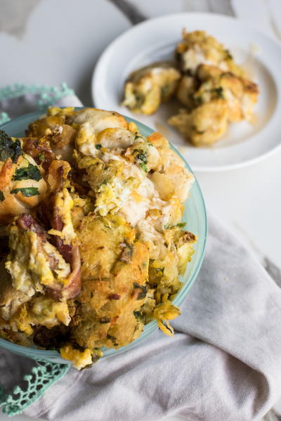 Cheesy Breakfast Monkey Bread