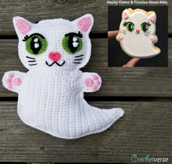 Crochet Ghost Kitty Rag Doll Pattern