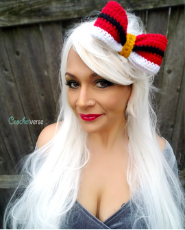 Crochet Santa Bow Pattern