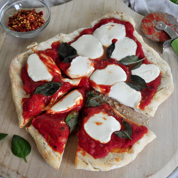 Grilled Margherita Pizza