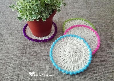 Jute Hemp Crochet Coasters