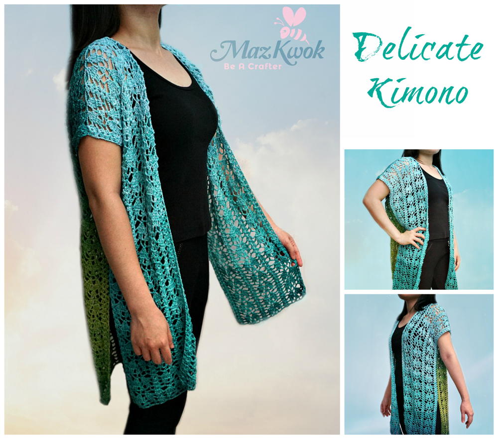 Delicate Kimono | AllFreeCrochet.com