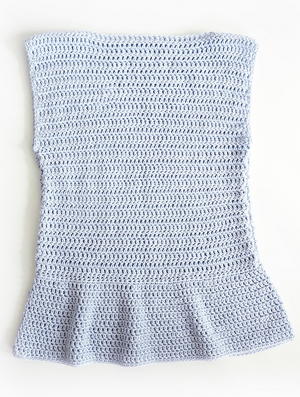 crochet peplum top