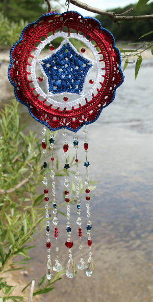 Stars and Stripes Sparkle Mandala