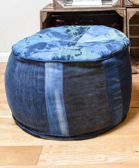 Large Denim Floor Cushion