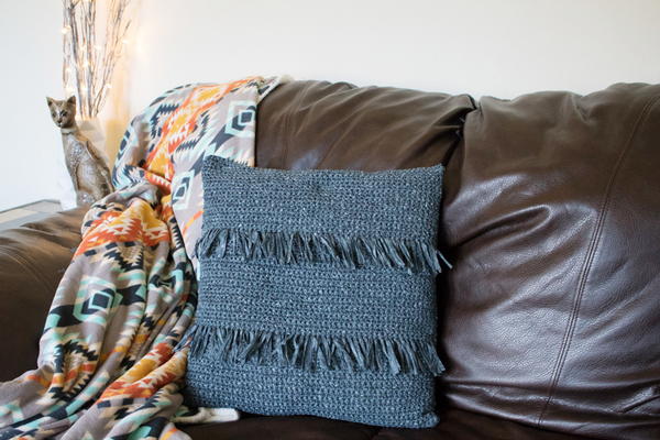 Crochet Throw Pillow