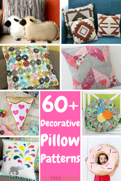 cover shaped pillow v pattern 60 Pillow   Patterns AllFreeSewing.com Decorative