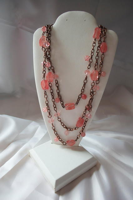Copper Coral Necklace
