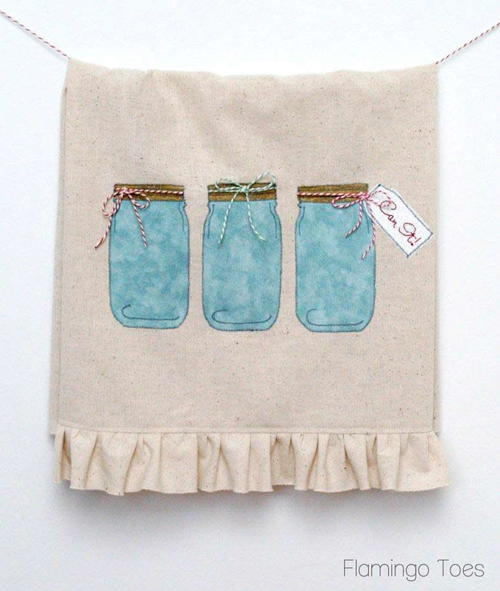 Mason Jar Dish Towel Pattern