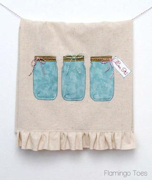 Mason Jar Dish Towel Pattern