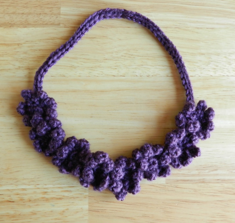 Crochet Flower Necklace Tutorial
