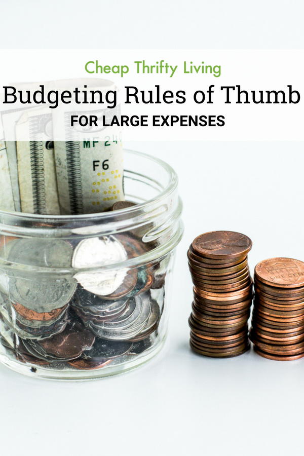 Budgeting Rules of Thumb: Budgeting for Beginners | CheapThriftyLiving.com