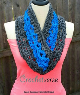 One-Plus-One-and-Done Crochet Cowl
