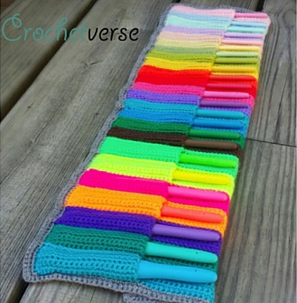 Crocheted Crochet Hook Case