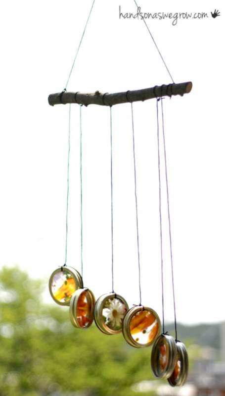 Mason Jar Lid Suncatcher