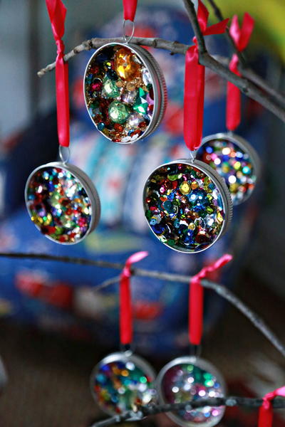 Kaleidoscope Mason Jar Ornament