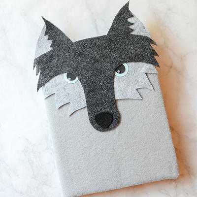Felt Wolf Notebook