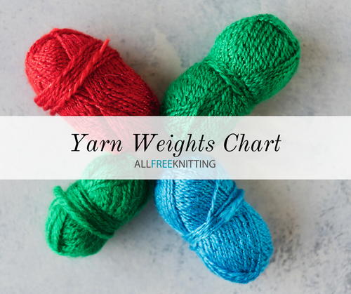 Knitting Yarn Size Chart