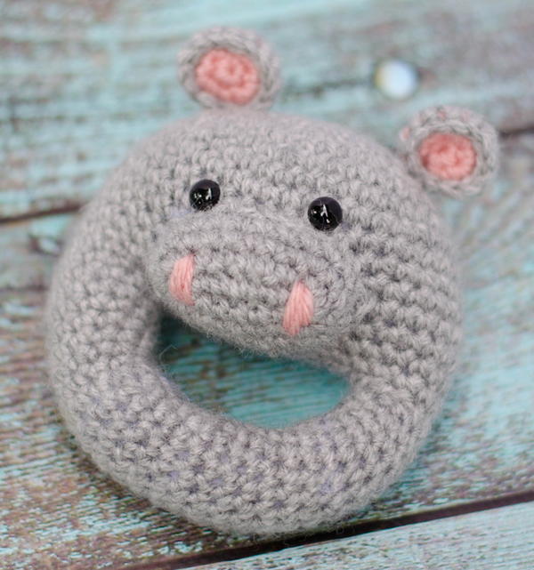 Hippo Crochet Rattle Pattern