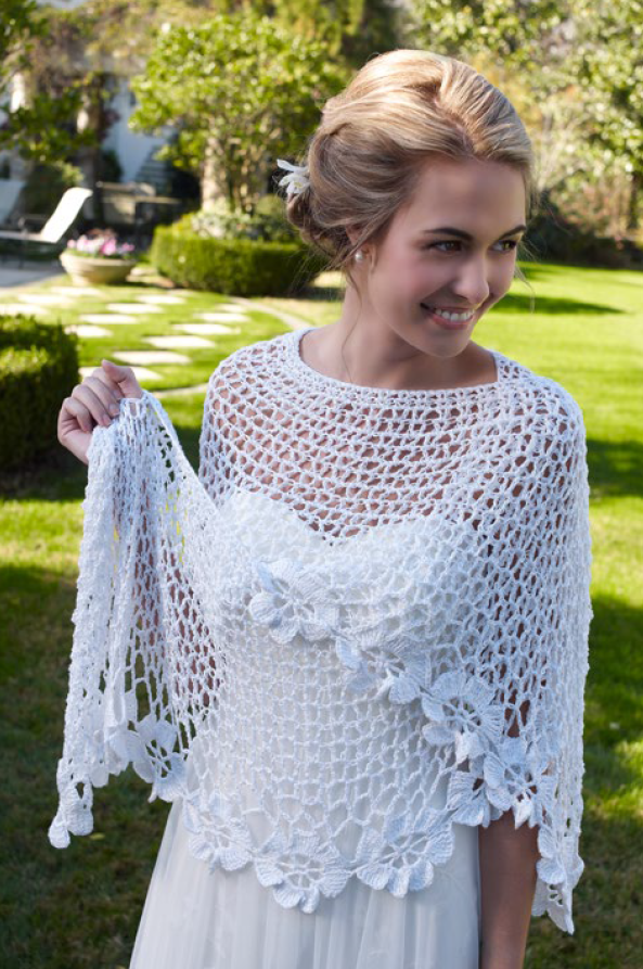 White Shawl Crochet Pattern