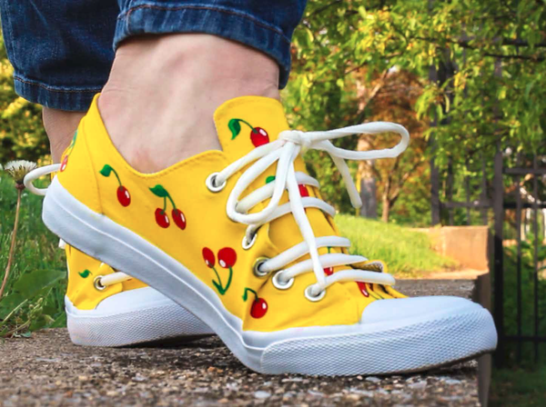 Diy white canvas sales shoes