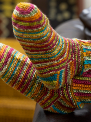 crochet slipper socks free pattern
