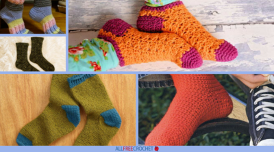 32 Free Crochet Sock Patterns