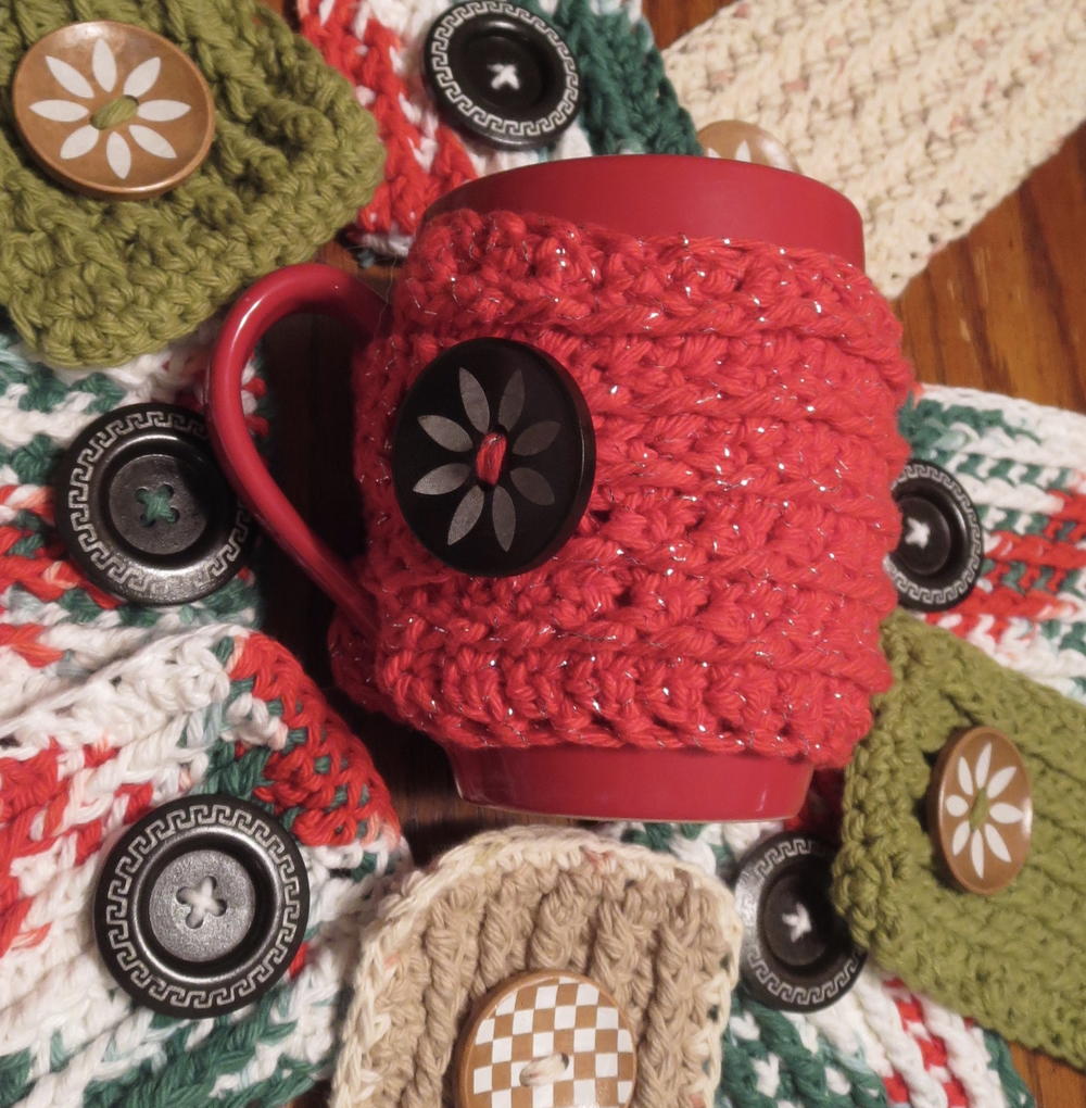 Easy Crochet Mug Cozy | AllFreeCrochet.com