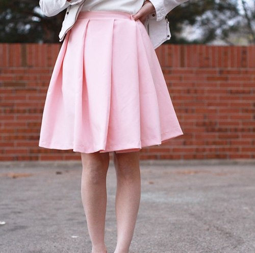 Cotton Candy Pleated Skirt Tutorial