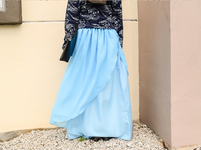 Enchanted Layered Chiffon Maxi Skirt Tutorial